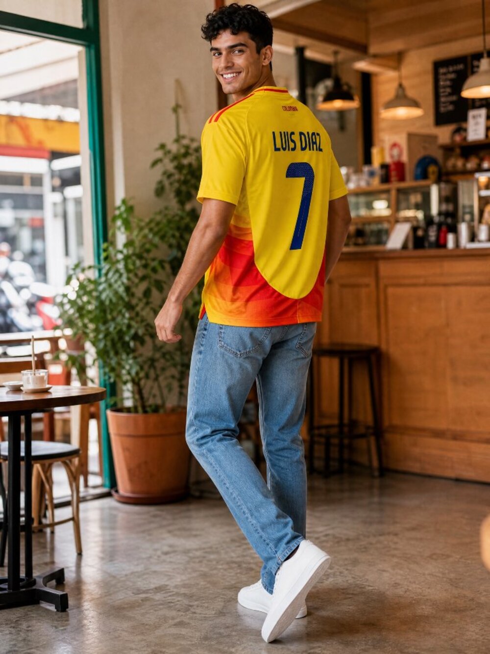 ✨ Colombia Luis Díaz #7 Home Soccer Jersey – Men’s XL – Fan Version ✨ - Picture 3 of 13